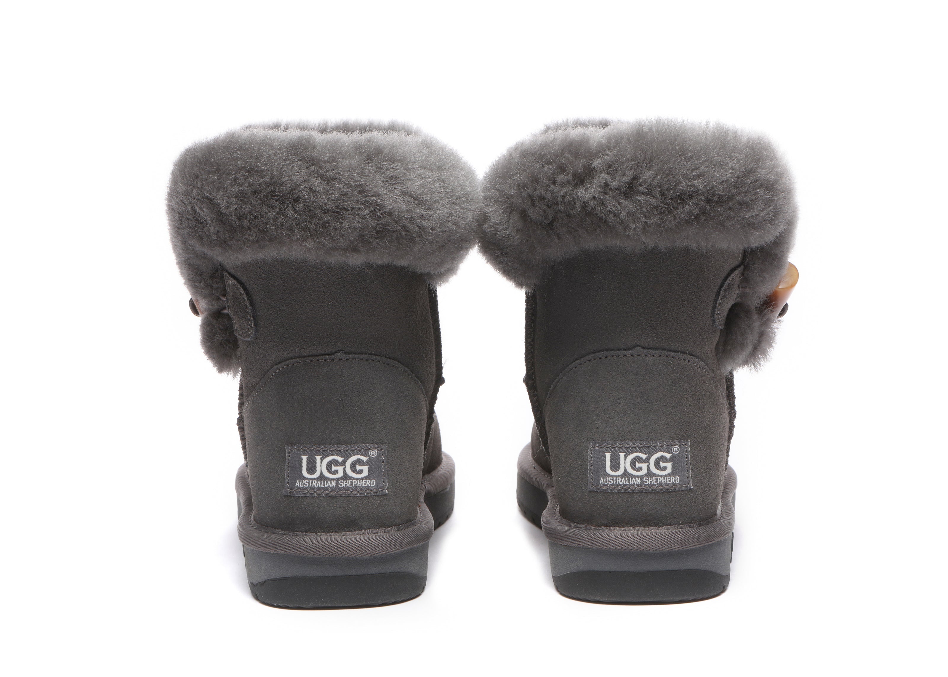 UGG Boots - Ugg Boots Mini Women Tiara Sheepskin Horn Toggle Closure