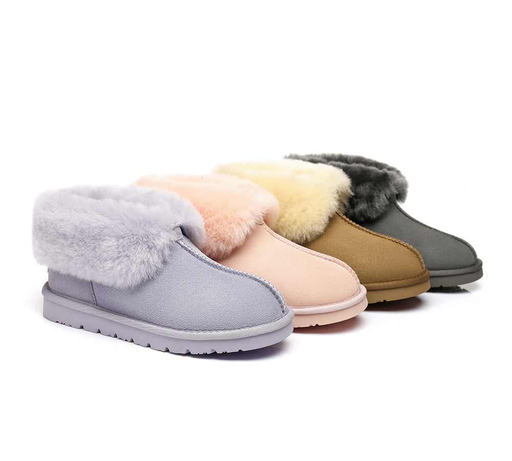 UGG Boots - UGG Slippers Mallow Double Face Sheepskin, Unisex Ankle Collar Slipper