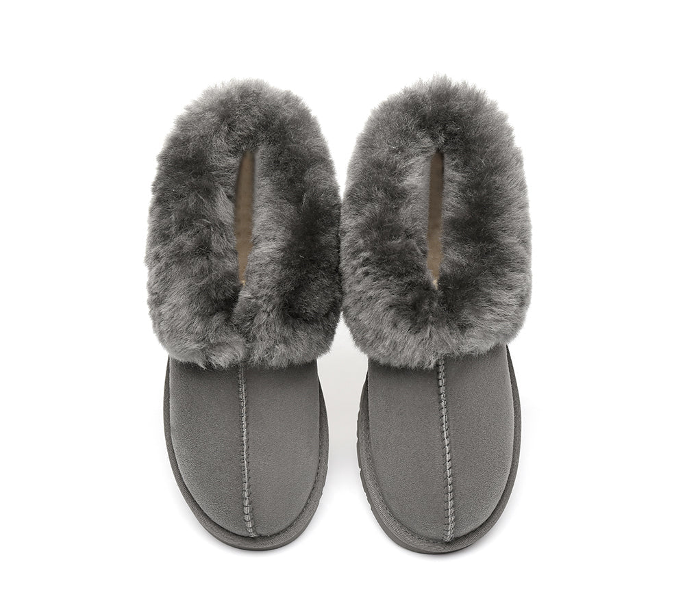 UGG Boots - UGG Slippers Mallow Double Face Sheepskin, Unisex Ankle Collar Slipper