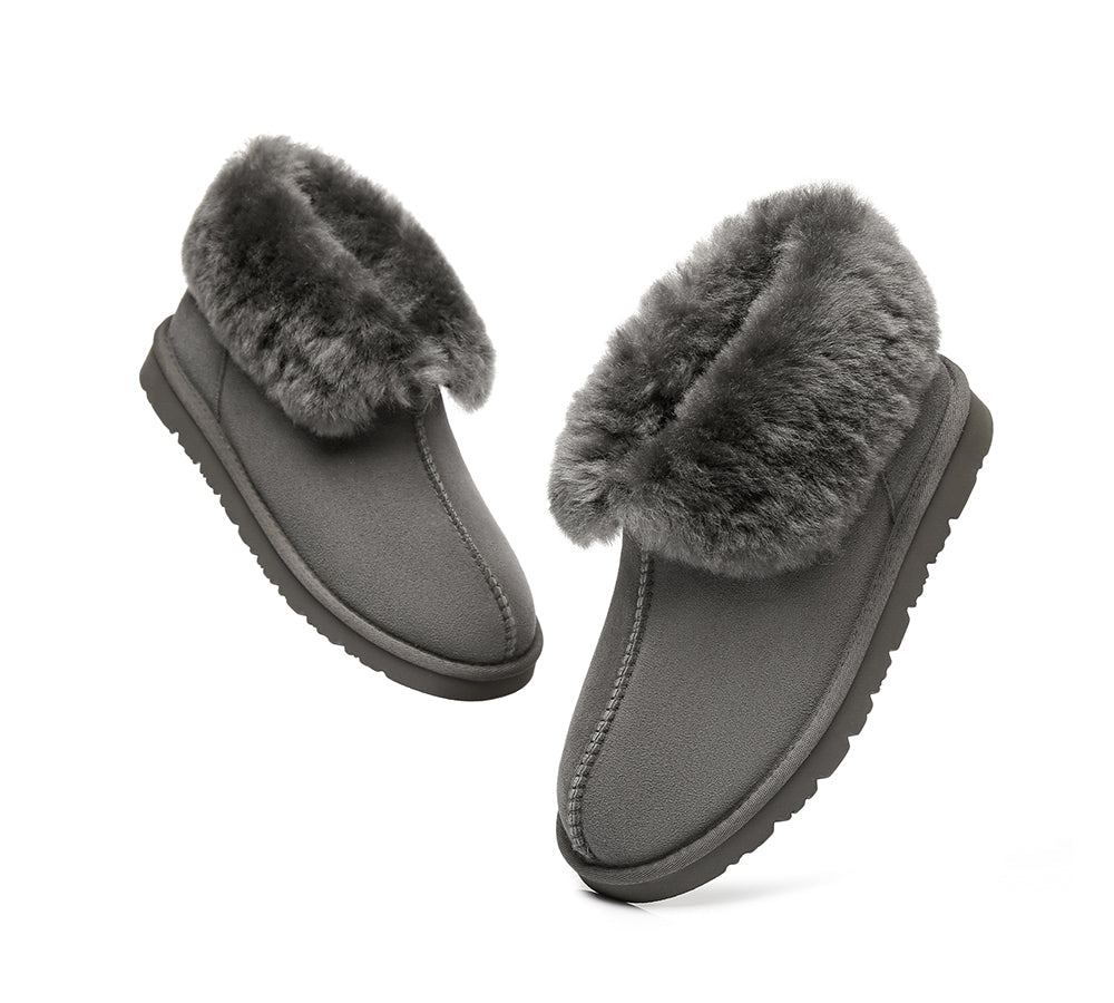 UGG Boots - UGG Slippers Mallow Double Face Sheepskin, Unisex Ankle Collar Slipper