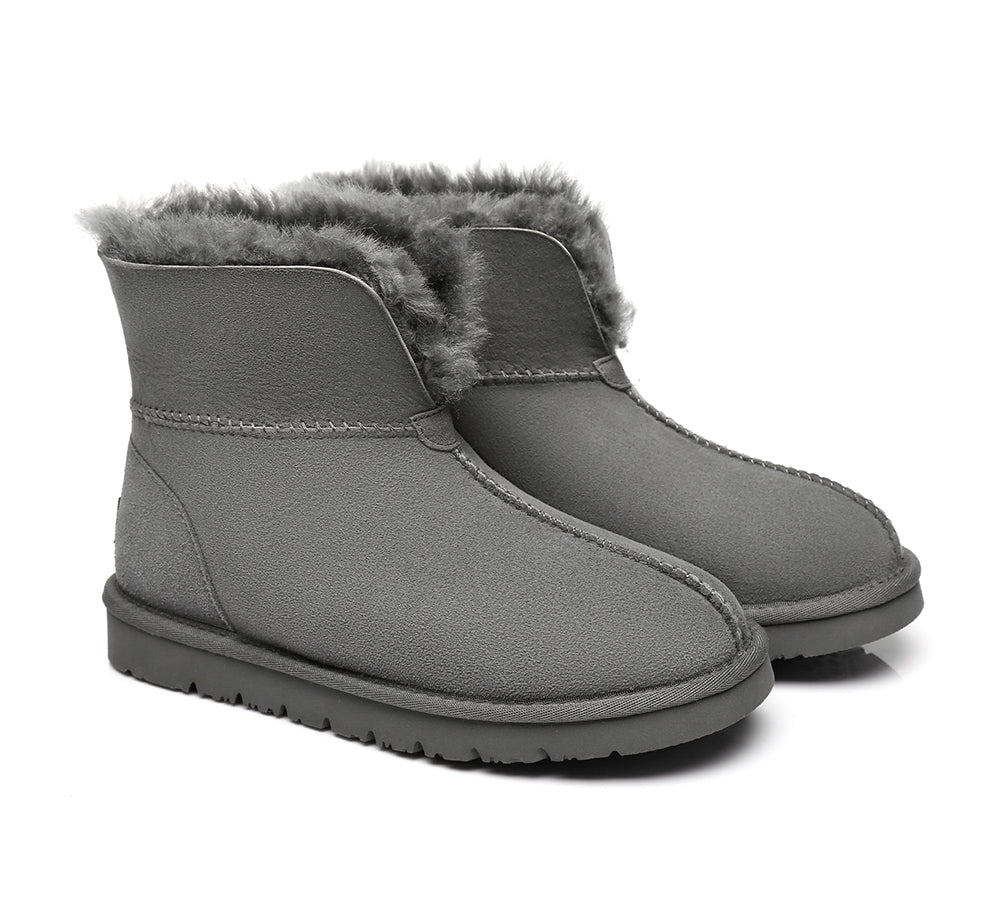 UGG Boots - UGG Slippers Mallow Double Face Sheepskin, Unisex Ankle Collar Slipper