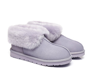 UGG Boots - UGG Slippers Mallow Double Face Sheepskin, Unisex Ankle Collar Slipper