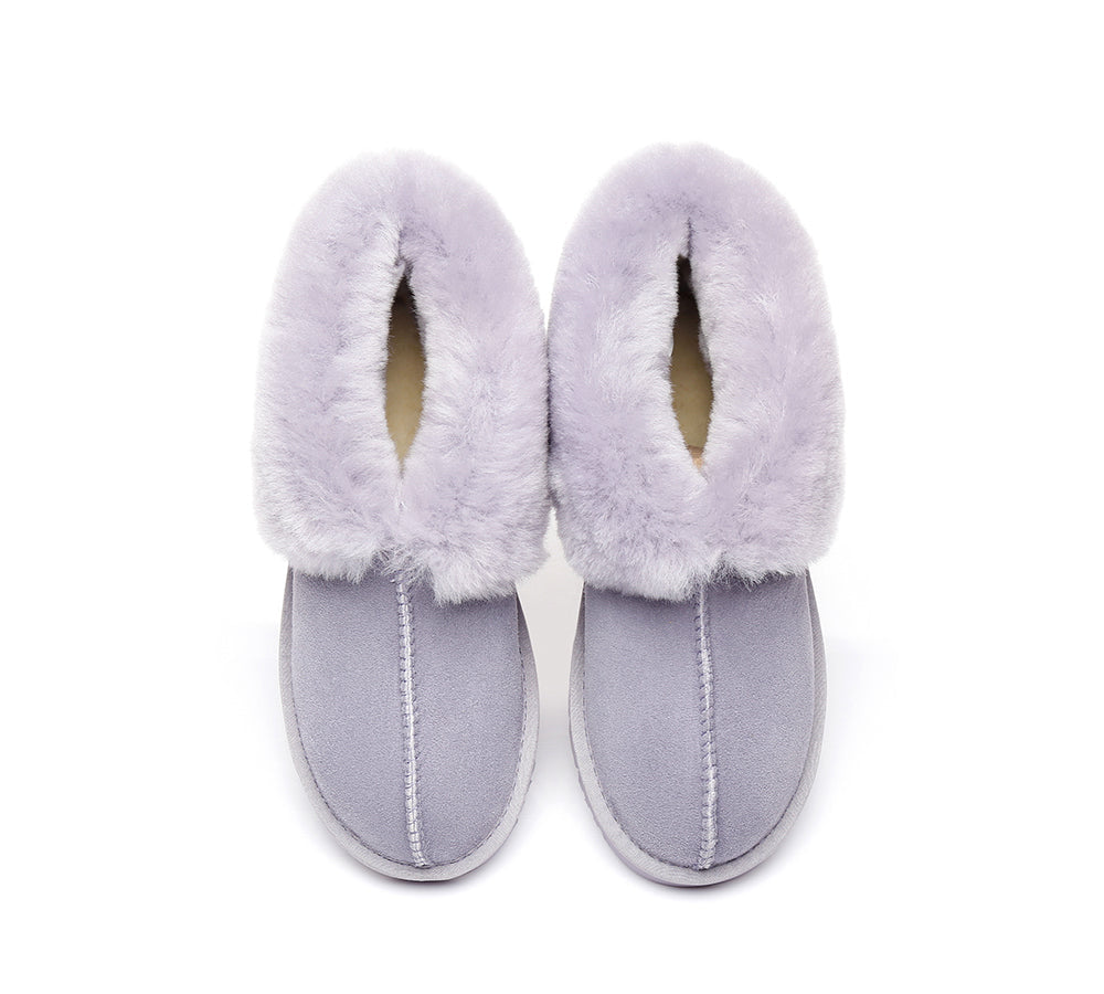 UGG Boots - UGG Slippers Mallow Double Face Sheepskin, Unisex Ankle Collar Slipper