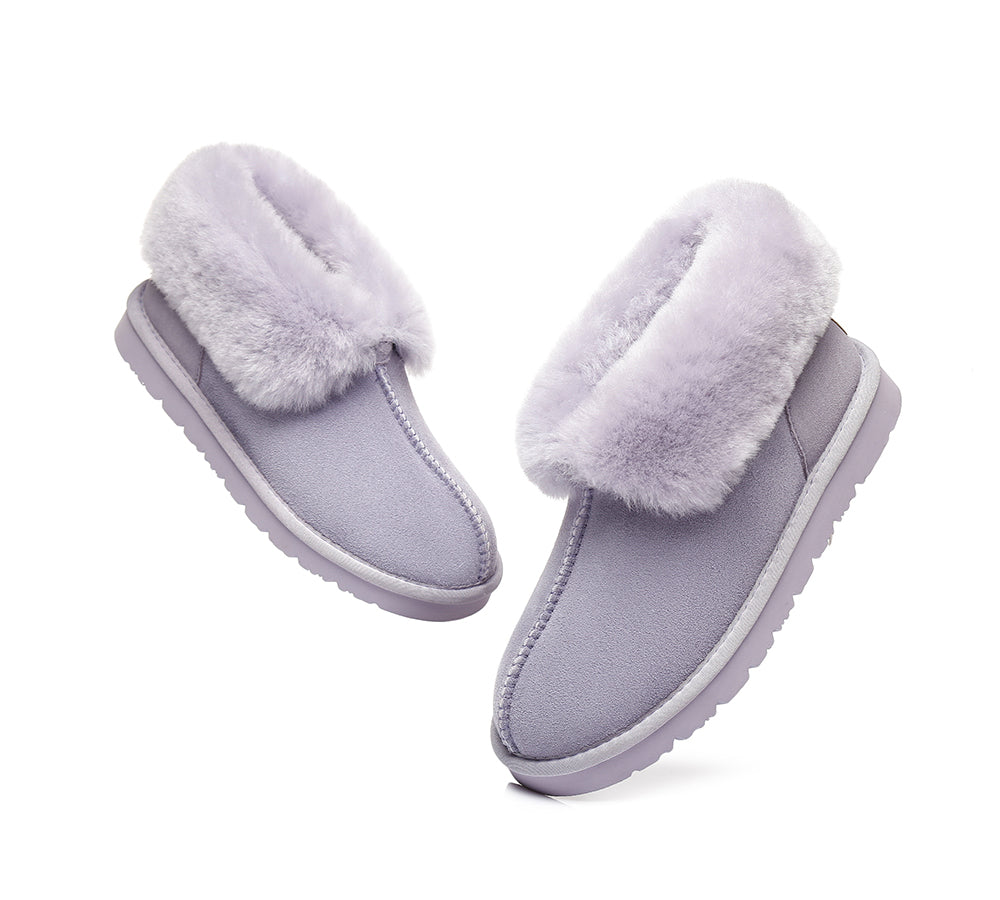 UGG Boots - UGG Slippers Mallow Double Face Sheepskin, Unisex Ankle Collar Slipper