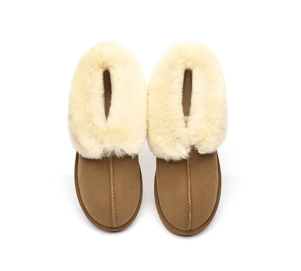 UGG Boots - UGG Slippers Mallow Double Face Sheepskin, Unisex Ankle Collar Slipper