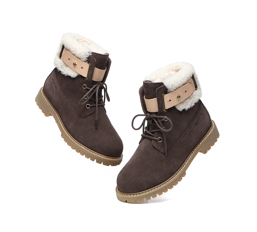 UGG Boots - UGG Women Lace Up Fashion Boots Martin