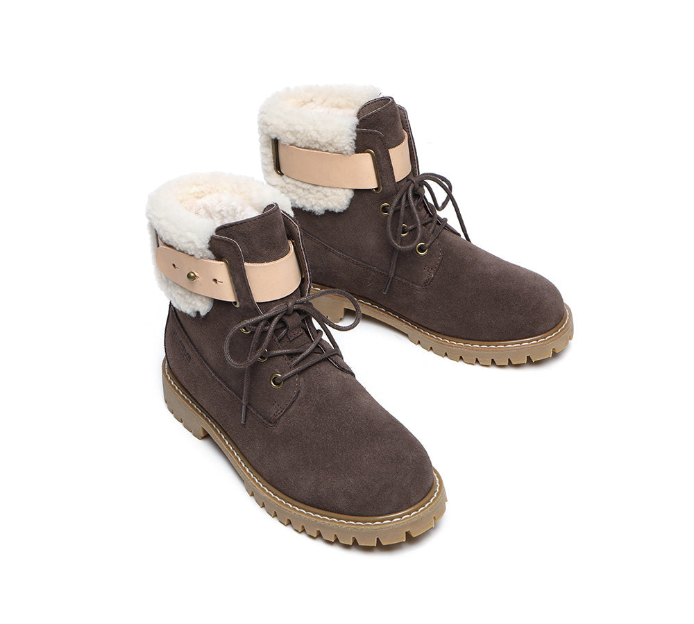 UGG Boots - UGG Women Lace Up Fashion Boots Martin