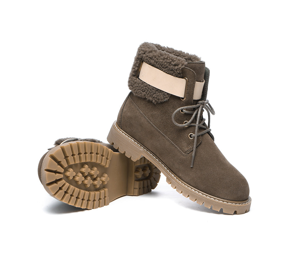 UGG Boots - UGG Women Lace Up Fashion Boots Martin