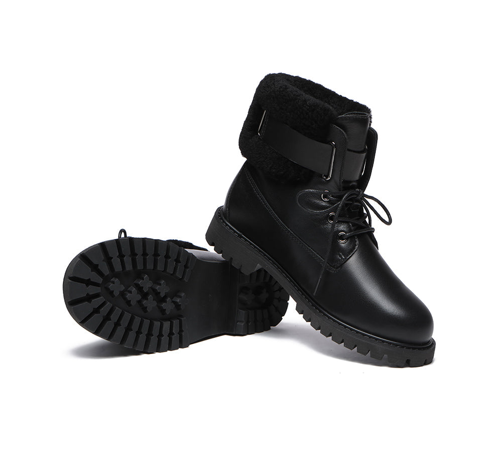 UGG Boots - UGG Women Lace Up Fashion Boots Martin