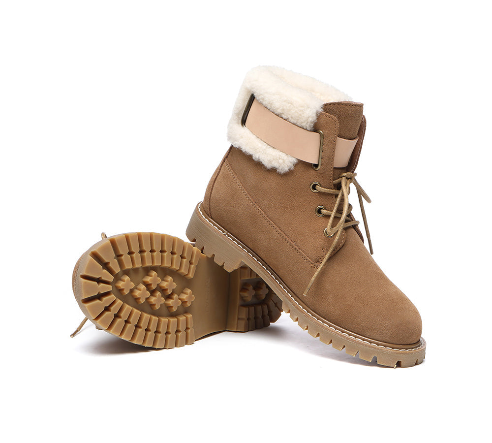 UGG Boots - UGG Women Lace Up Fashion Boots Martin