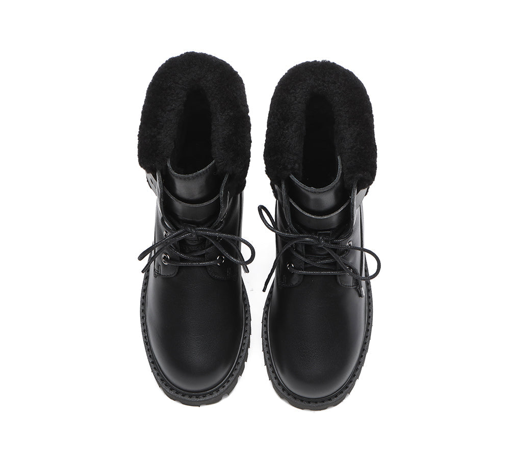 UGG Boots - UGG Women Lace Up Fashion Boots Martin