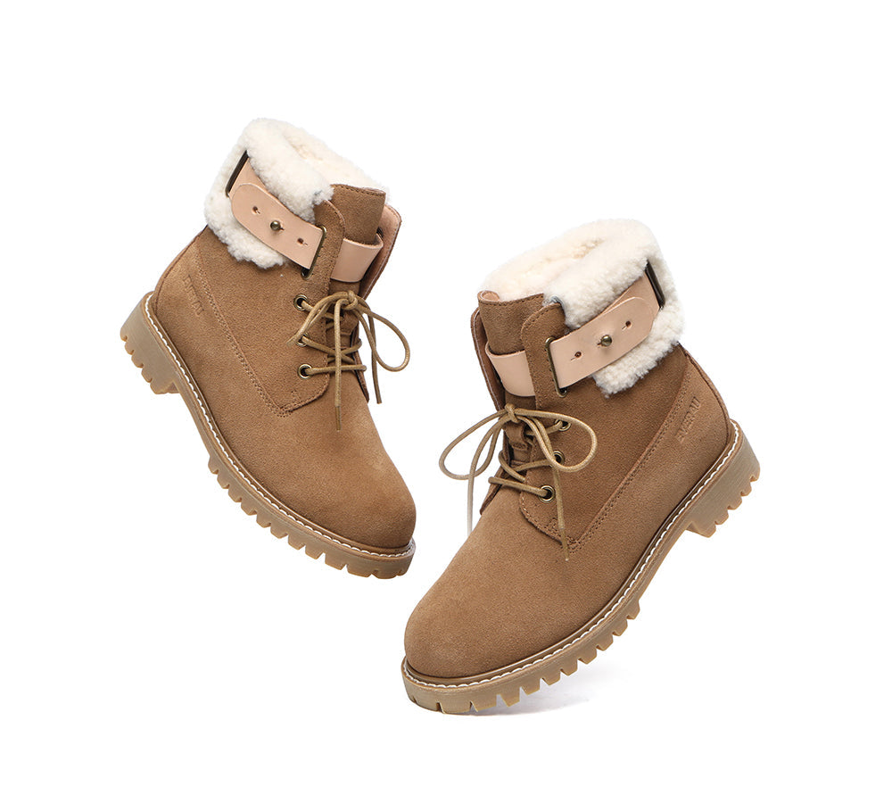 UGG Boots - UGG Women Lace Up Fashion Boots Martin