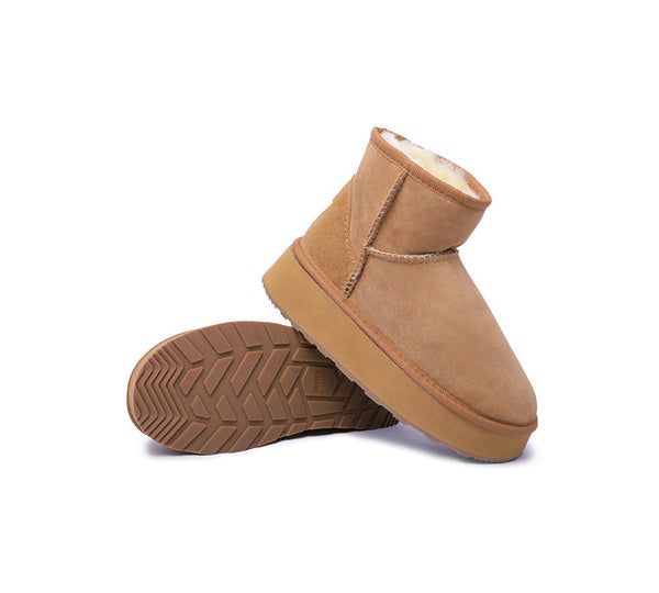 UGG Boots - Urban UGG® Australian Made Sheepskin Wool Ankle Boots Mini Platform