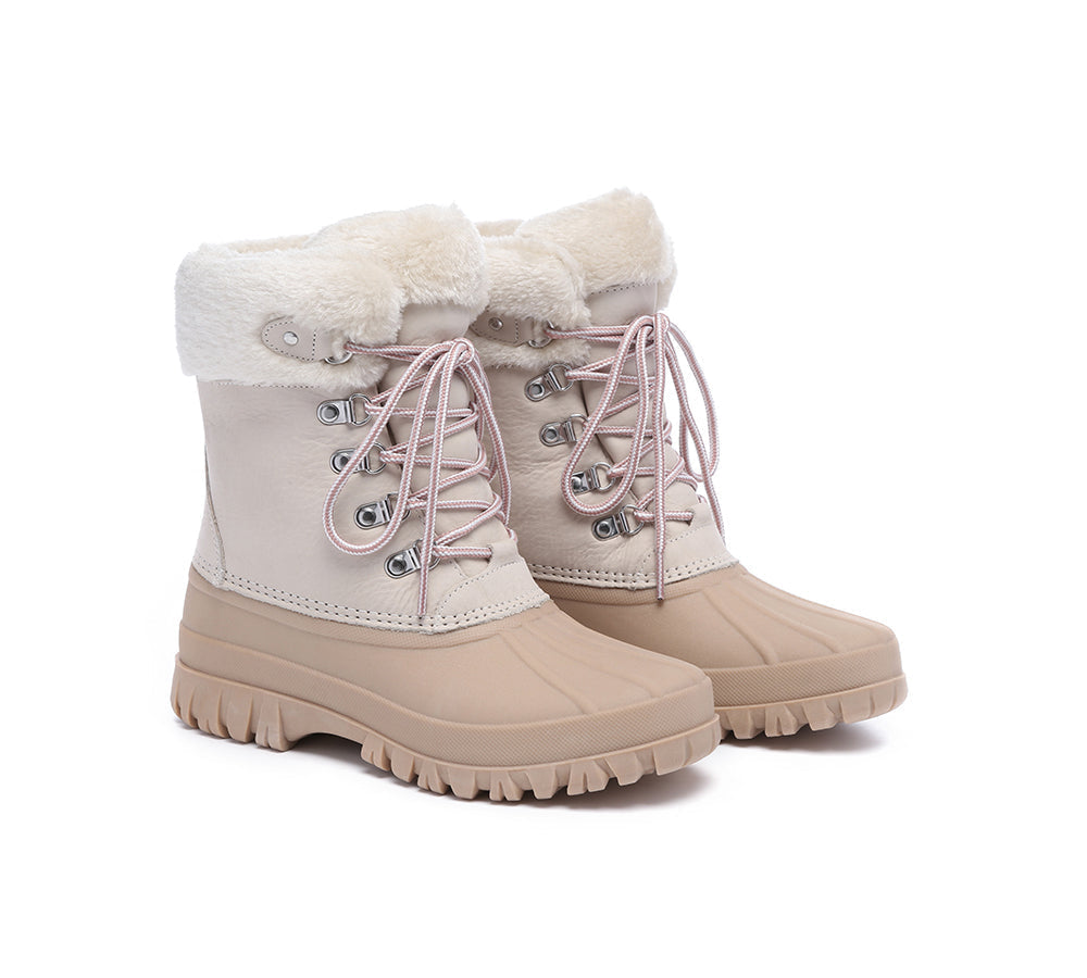 UGG Boots - Women Chunky Ski Boots Lace-up Natalia