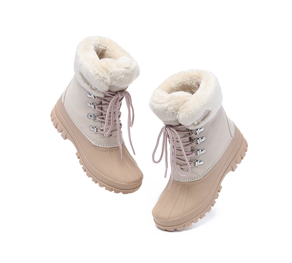 UGG Boots - Women Chunky Ski Boots Lace-up Natalia