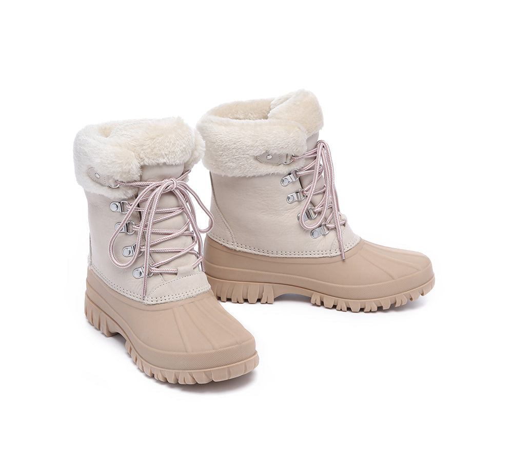 UGG Boots - Women Chunky Ski Boots Lace-up Natalia