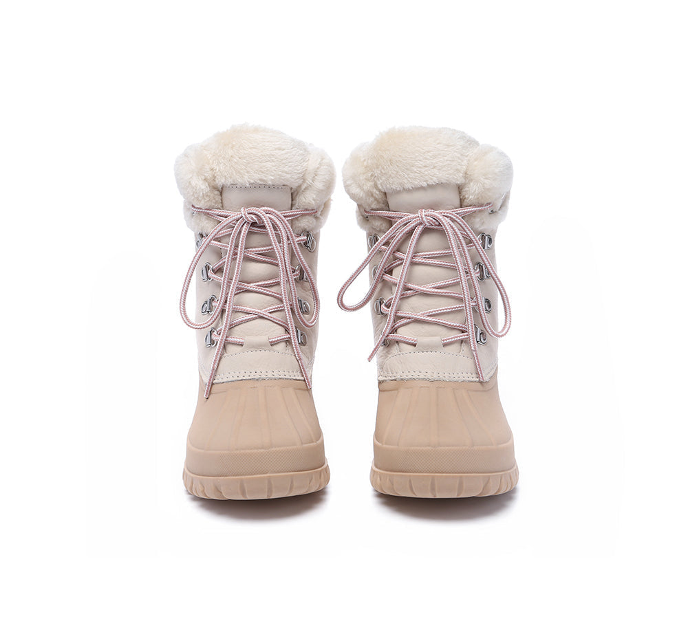 UGG Boots - Women Chunky Ski Boots Lace-up Natalia