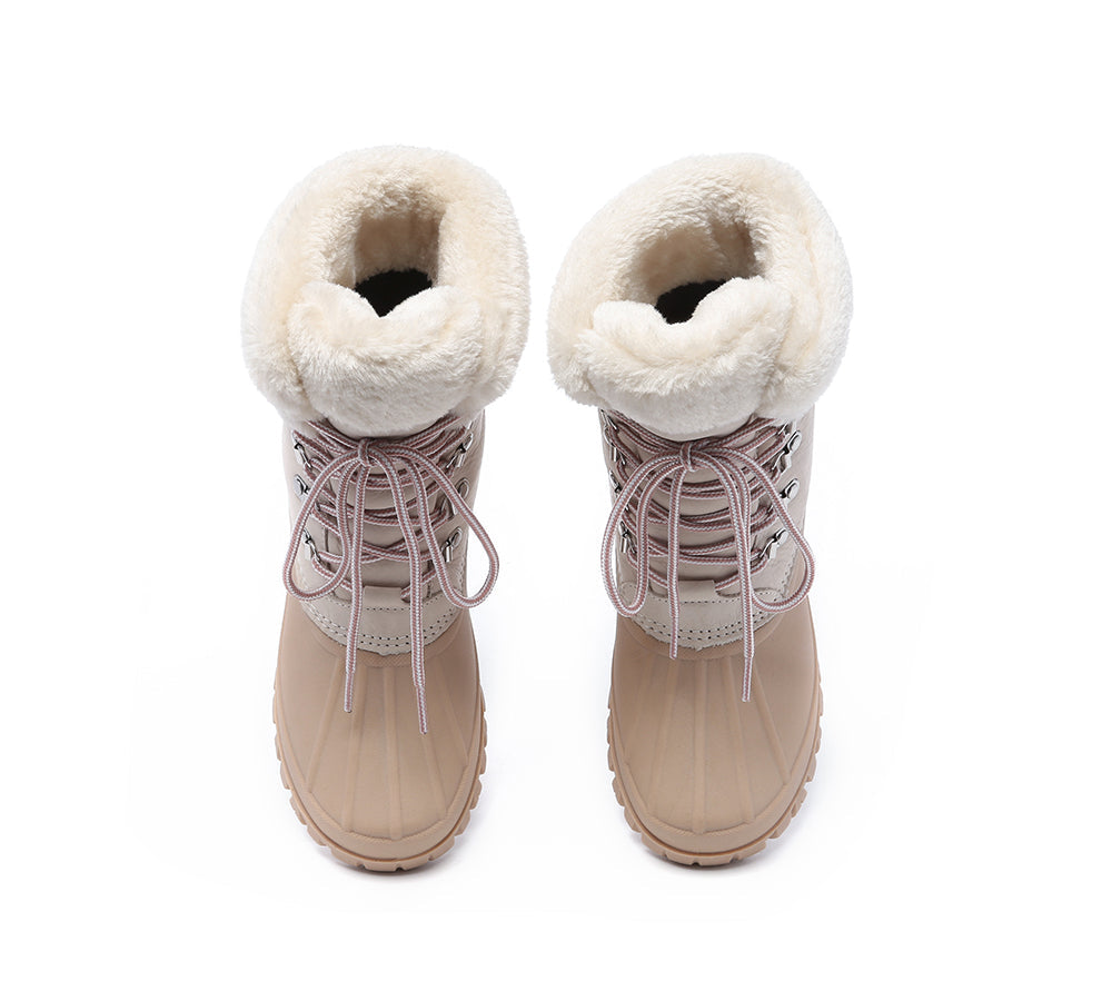 UGG Boots - Women Chunky Ski Boots Lace-up Natalia