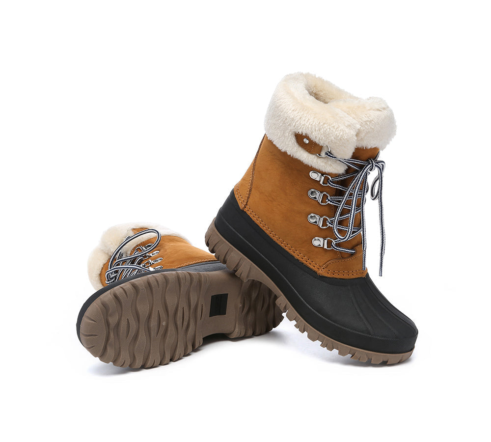 UGG Boots - Women Chunky Ski Boots Lace-up Natalia