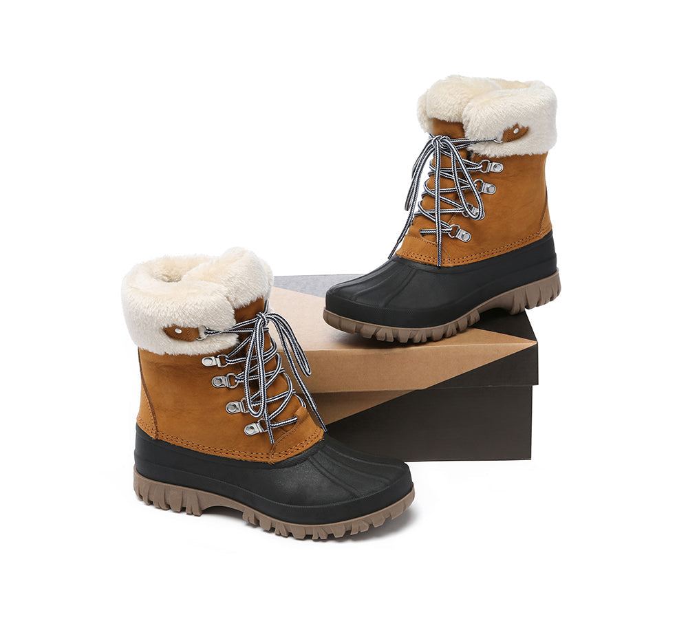 UGG Boots - Women Chunky Ski Boots Lace-up Natalia