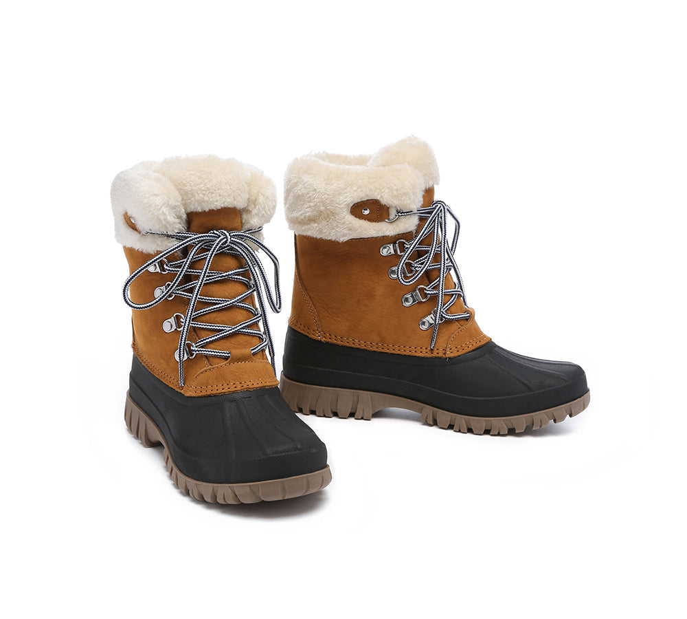 UGG Boots - Women Chunky Ski Boots Lace-up Natalia