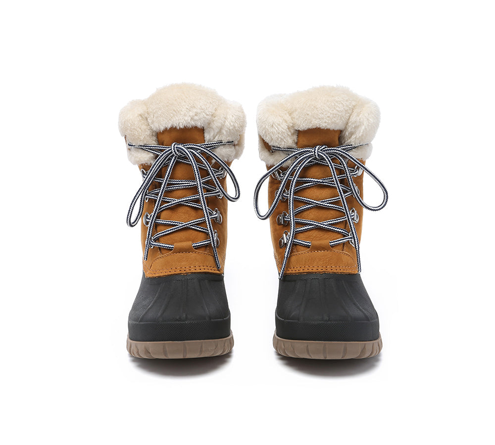 UGG Boots - Women Chunky Ski Boots Lace-up Natalia