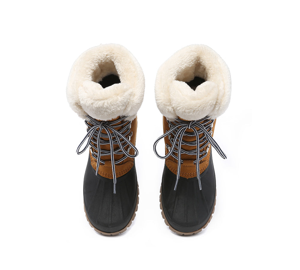 UGG Boots - Women Chunky Ski Boots Lace-up Natalia