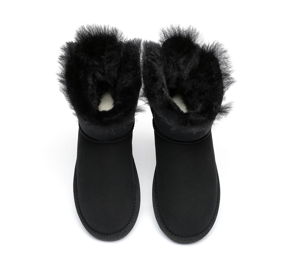 UGG Boots - Women Mini Ugg Boots With Single Back Bow