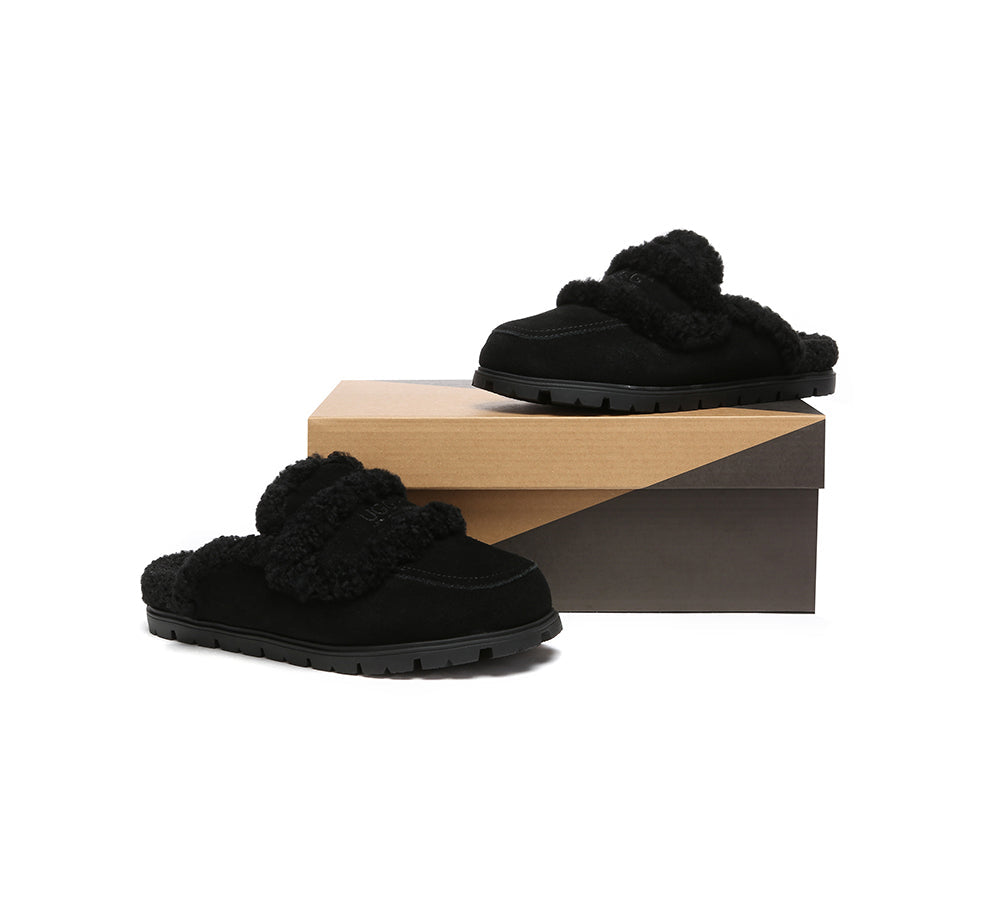 UGG Slipper - UGG Slipper Sheepskin Wool Shearling Lined Remi