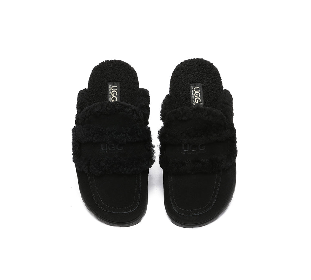 UGG Slipper - UGG Slipper Sheepskin Wool Shearling Lined Remi