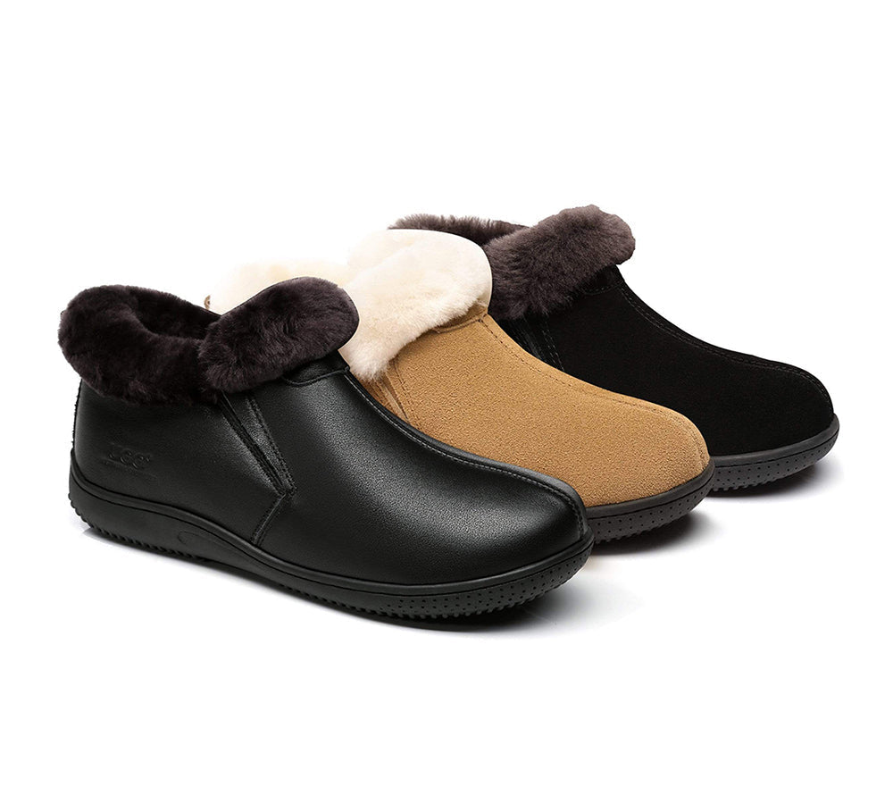 UGG Australian Shepherd® Sheepskin Unisex Slipper Daley - Boots - Chestnut - AU Ladies 4 / AU Men 2 / EU 35 - Uggoutlet