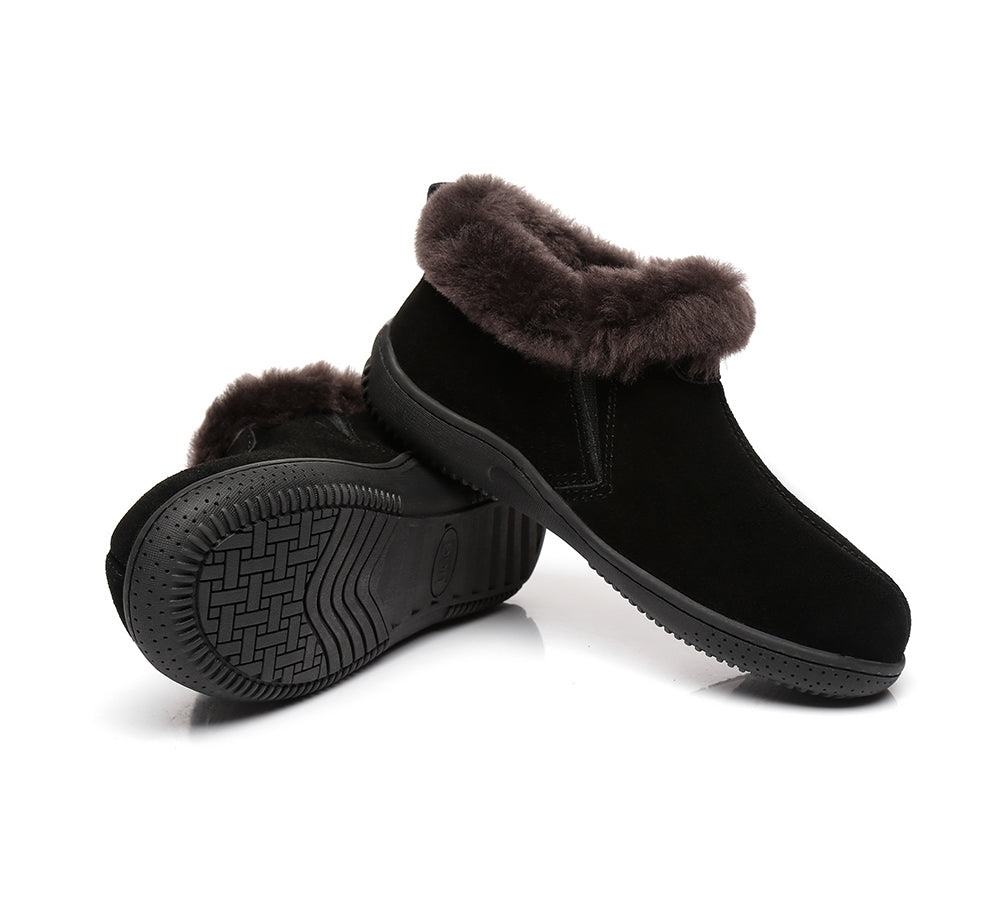 UGG Australian Shepherd® Sheepskin Unisex Slipper Daley - Boots - Black - AU Ladies 10 / AU Men 8 / EU 41 - Uggoutlet