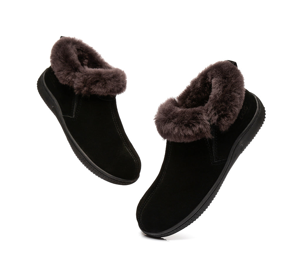 UGG Australian Shepherd® Sheepskin Unisex Slipper Daley - Boots - Black - AU Ladies 10 / AU Men 8 / EU 41 - Uggoutlet