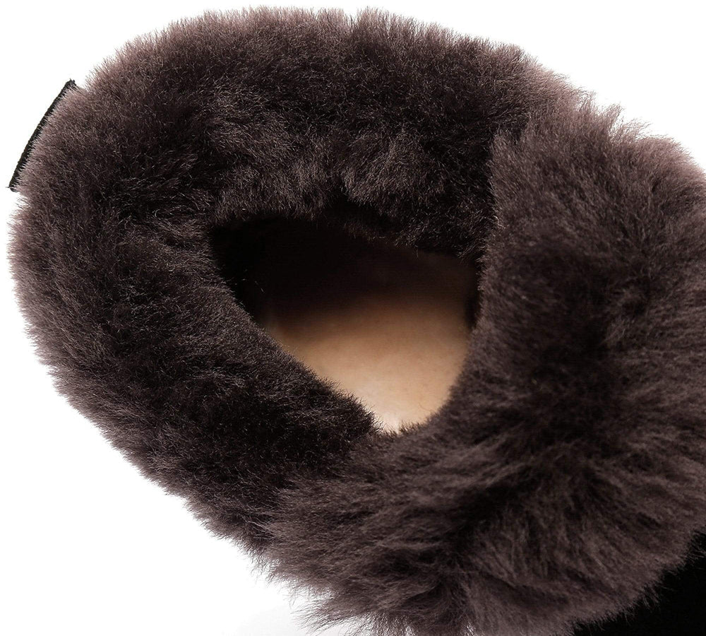 UGG Australian Shepherd® Sheepskin Unisex Slipper Daley - Boots - Nappa Black - AU Ladies 10 / AU Men 8 / EU 41 - Uggoutlet