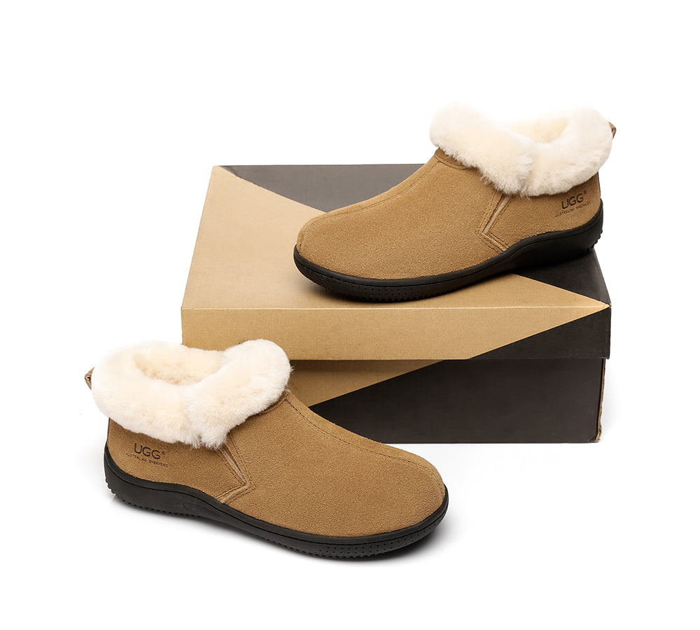 UGG Australian Shepherd® Sheepskin Unisex Slipper Daley - Boots - Chestnut - AU Ladies 10 / AU Men 8 / EU 41 - Uggoutlet