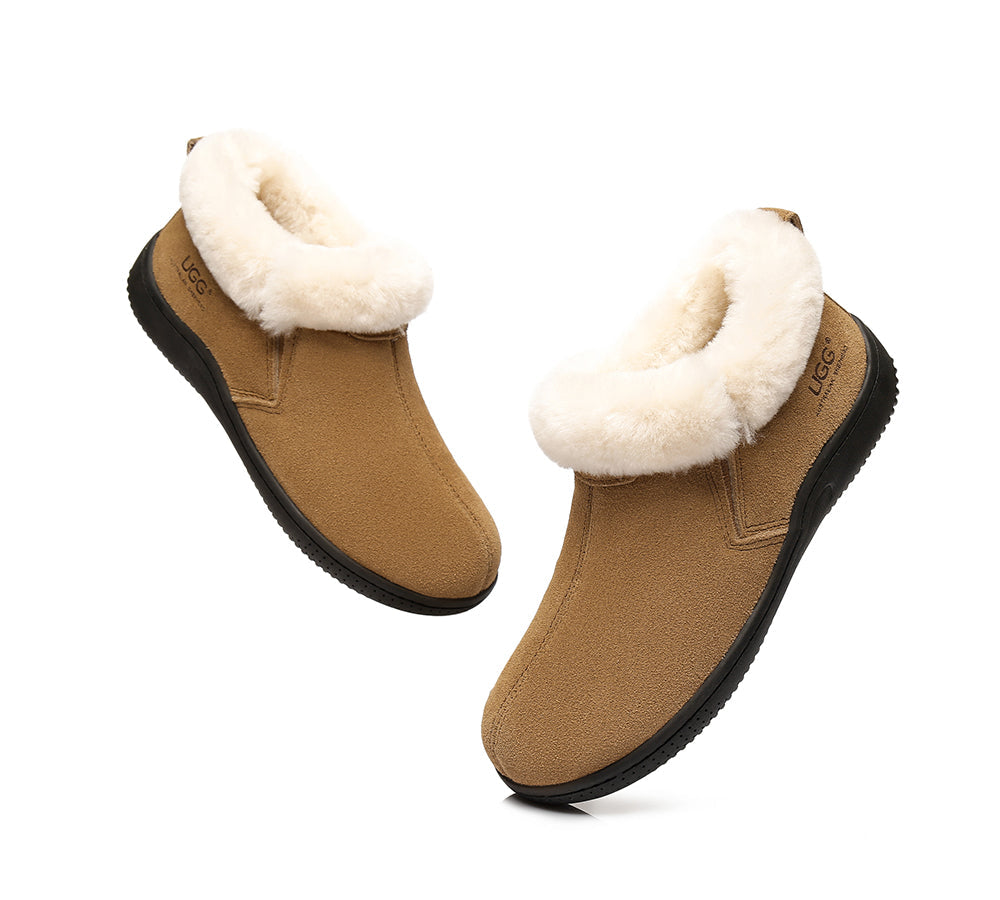 UGG Australian Shepherd® Sheepskin Unisex Slipper Daley - Boots - Chestnut - AU Ladies 10 / AU Men 8 / EU 41 - Uggoutlet