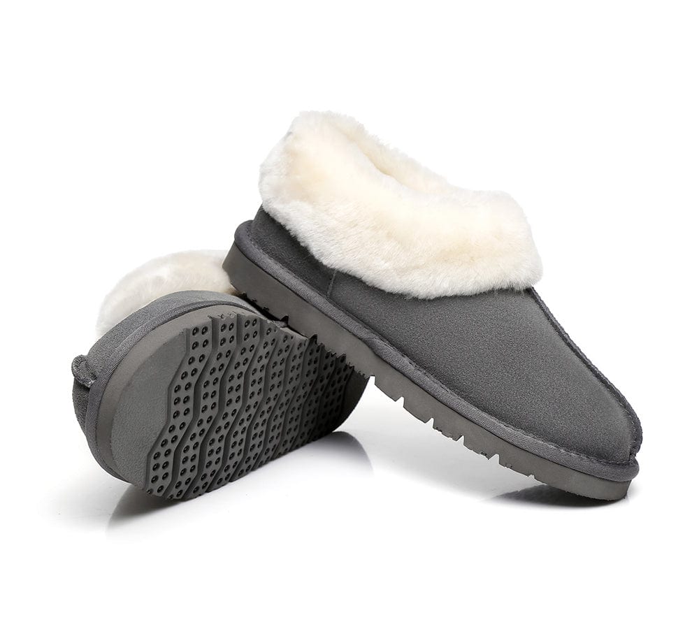 UGG Australian Shepherd® Homey Unisex Merino Sheepskin Lining Slippers - UGG Slippers - Grey - AU Ladies 10 / AU Men 8 / EU 41 - Uggoutlet