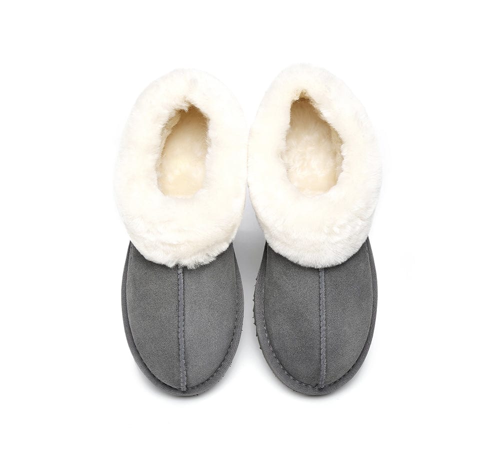 UGG Australian Shepherd® Homey Unisex Merino Sheepskin Lining Slippers - UGG Slippers - Grey - AU Ladies 10 / AU Men 8 / EU 41 - Uggoutlet