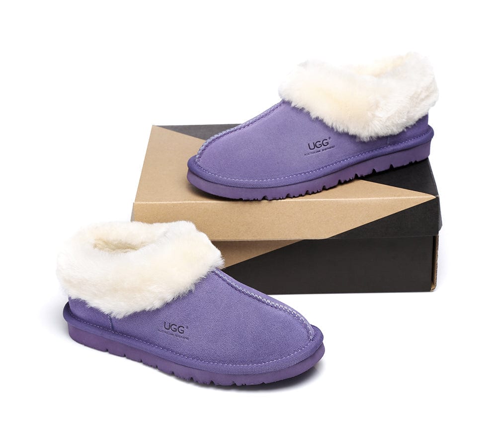 UGG Australian Shepherd® Homey Unisex Merino Sheepskin Lining Slippers - UGG Slippers - Lilac - AU Ladies 10 / AU Men 8 / EU 41 - Uggoutlet