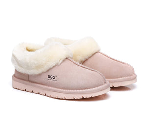 UGG Australian Shepherd® Homey Unisex Merino Sheepskin Lining Slippers - UGG Slippers - Pink - AU Ladies 10 / AU Men 8 / EU 41 - Uggoutlet