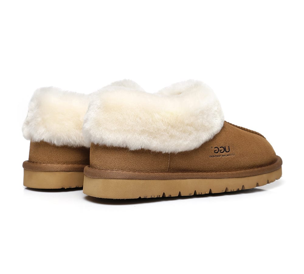 UGG Australian Shepherd® Homey Unisex Merino Sheepskin Lining Slippers - UGG Slippers - Chestnut - AU Ladies 10 / AU Men 8 / EU 41 - Uggoutlet