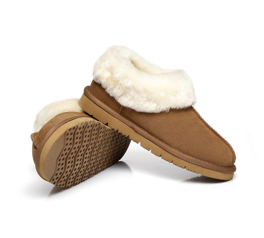 UGG Australian Shepherd® Homey Unisex Merino Sheepskin Lining Slippers - UGG Slippers - Chestnut - AU Ladies 10 / AU Men 8 / EU 41 - Uggoutlet