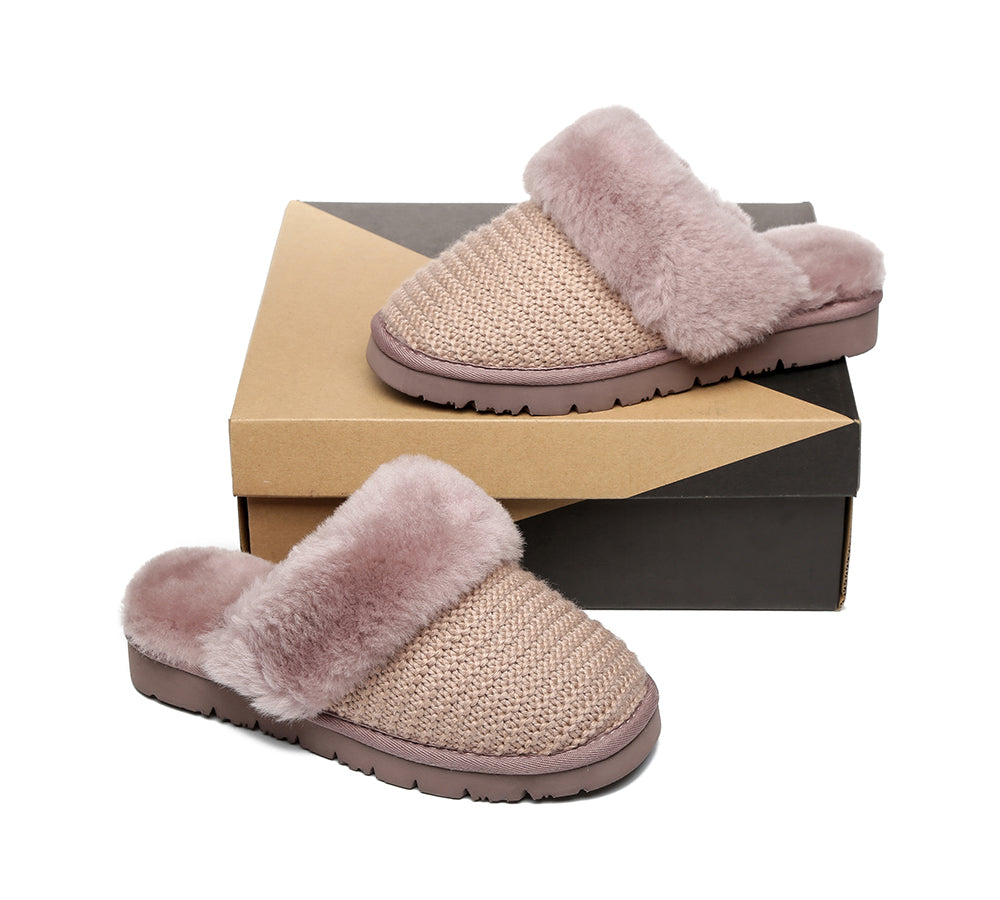 UGG Slippers - AS UGG Slippers Linden Women Sheepskin Wool