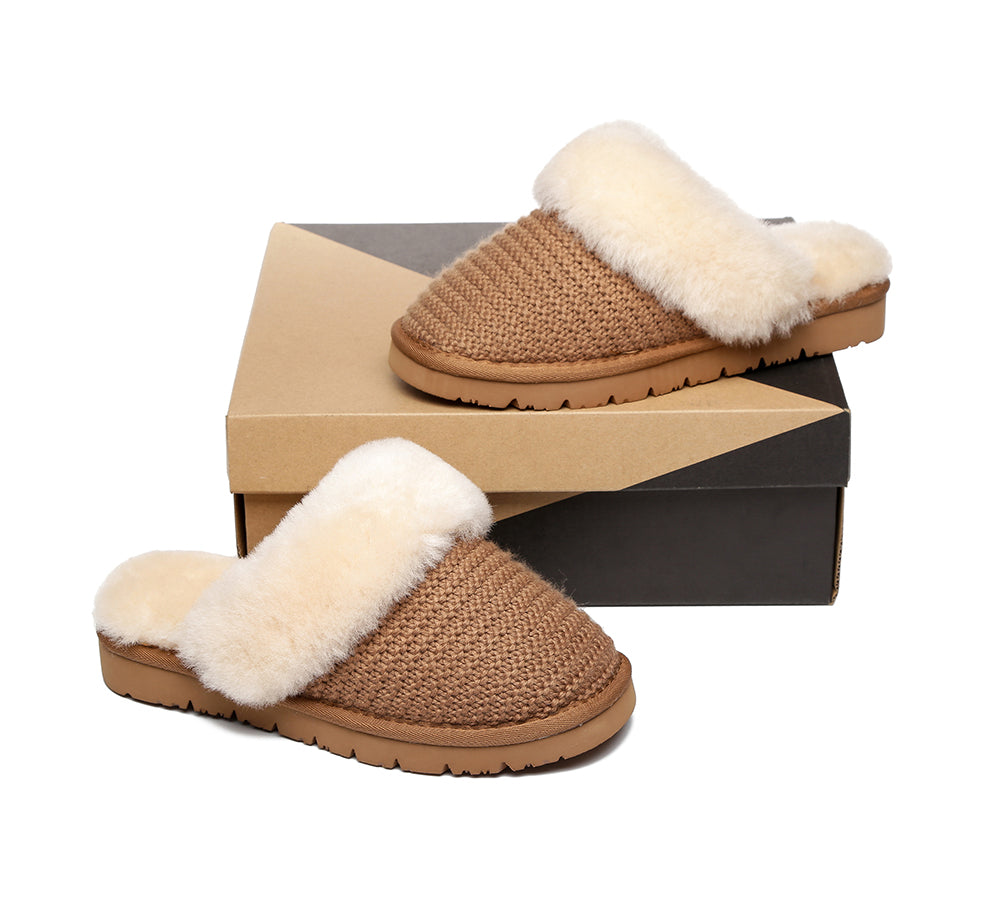 UGG Slippers - AS UGG Slippers Linden Women Sheepskin Wool