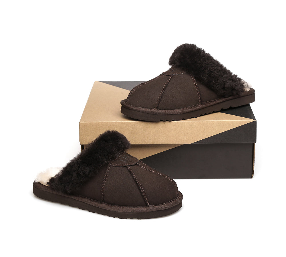 UGG Slippers - AS UGG Slippers Men Women Robert Double Face Sheepskin