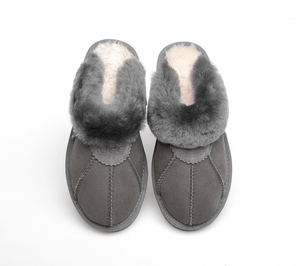 UGG Slippers - AS UGG Slippers Men Women Robert Double Face Sheepskin