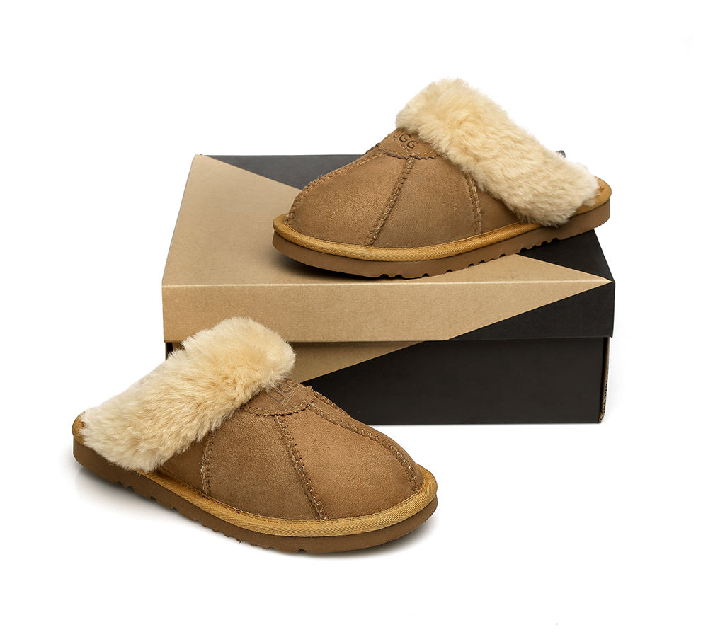 UGG Slippers - AS UGG Slippers Men Women Robert Double Face Sheepskin