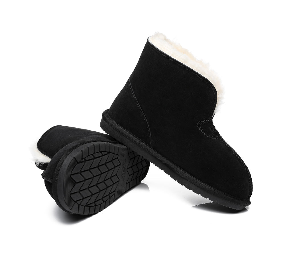 UGG Slippers - AS UGG Unisex Ankle Slipper Parker Double-face Sheepskin