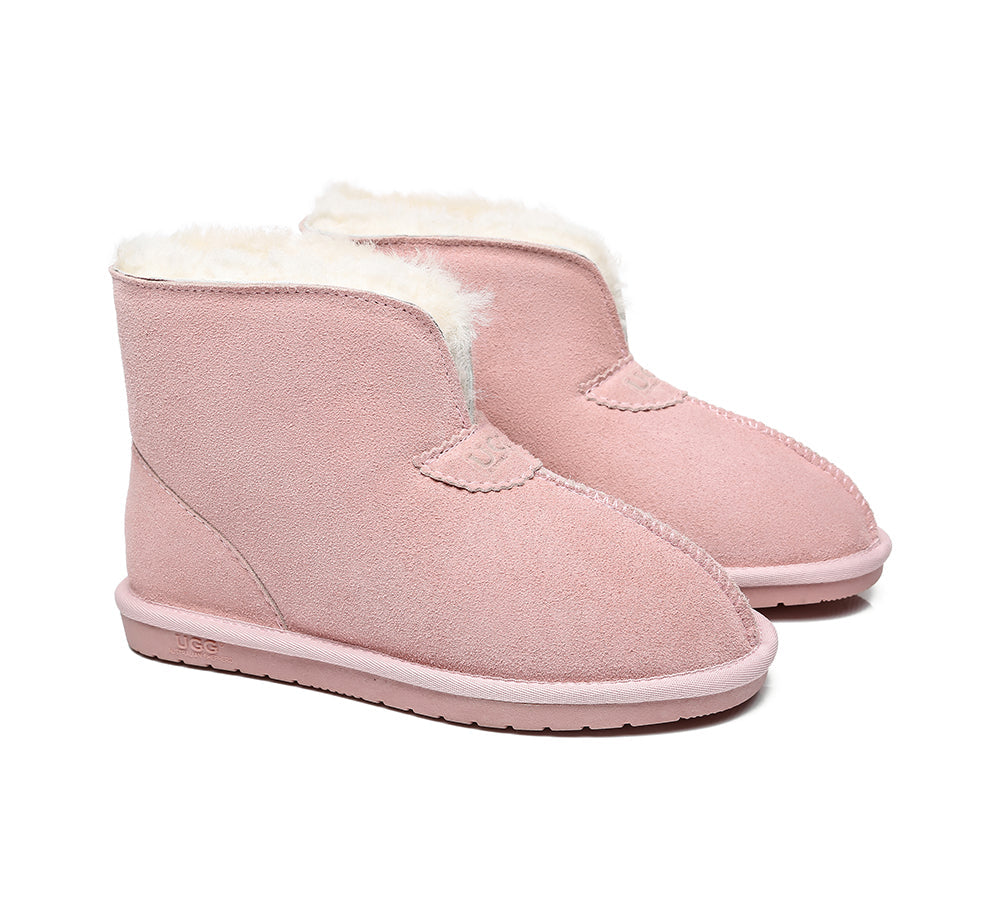 UGG Slippers - AS UGG Unisex Ankle Slipper Parker Double-face Sheepskin