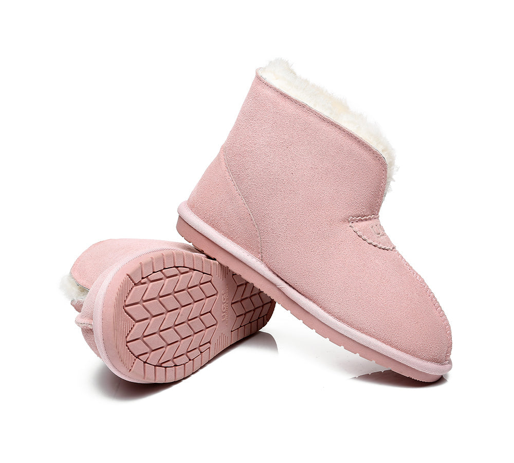 UGG Slippers - AS UGG Unisex Ankle Slipper Parker Double-face Sheepskin